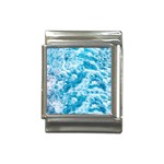 Blue Ocean Wave Texture Italian Charm (13mm) Front