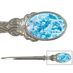 Blue Ocean Wave Texture Letter Opener by Jack14