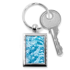 Blue Ocean Wave Texture Key Chain (rectangle) by Jack14