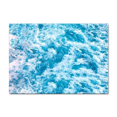 Blue Ocean Wave Texture Sticker A4 (10 Pack) by Jack14