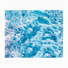 Blue Ocean Wave Texture Small Glasses Cloth (2 Sides) by Jack14