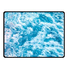 Blue Ocean Wave Texture Fleece Blanket (small) by Jack14