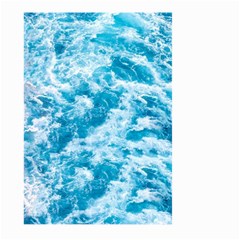 Blue Ocean Wave Texture Large Garden Flag (two Sides) by Jack14