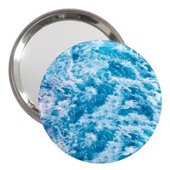 Blue Ocean Wave Texture 3  Handbag Mirrors by Jack14