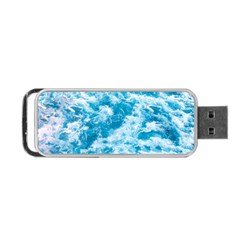 Blue Ocean Wave Texture Portable Usb Flash (two Sides) by Jack14