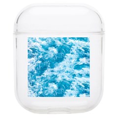 Blue Ocean Wave Texture Airpods 1/2 Case by Jack14