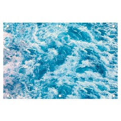 Blue Ocean Wave Texture Banner And Sign 6  X 4  by Jack14