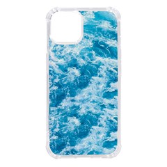 Blue Ocean Wave Texture Iphone 14 Tpu Uv Print Case by Jack14