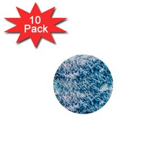 Summer Blue Ocean Wave 1  Mini Buttons (10 Pack)  by Jack14