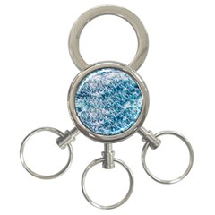 Summer Blue Ocean Wave 3-ring Key Chain by Jack14