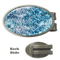 Summer Blue Ocean Wave Money Clips (oval)  by Jack14