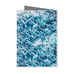 Summer Blue Ocean Wave Mini Greeting Cards (pkg Of 8) by Jack14