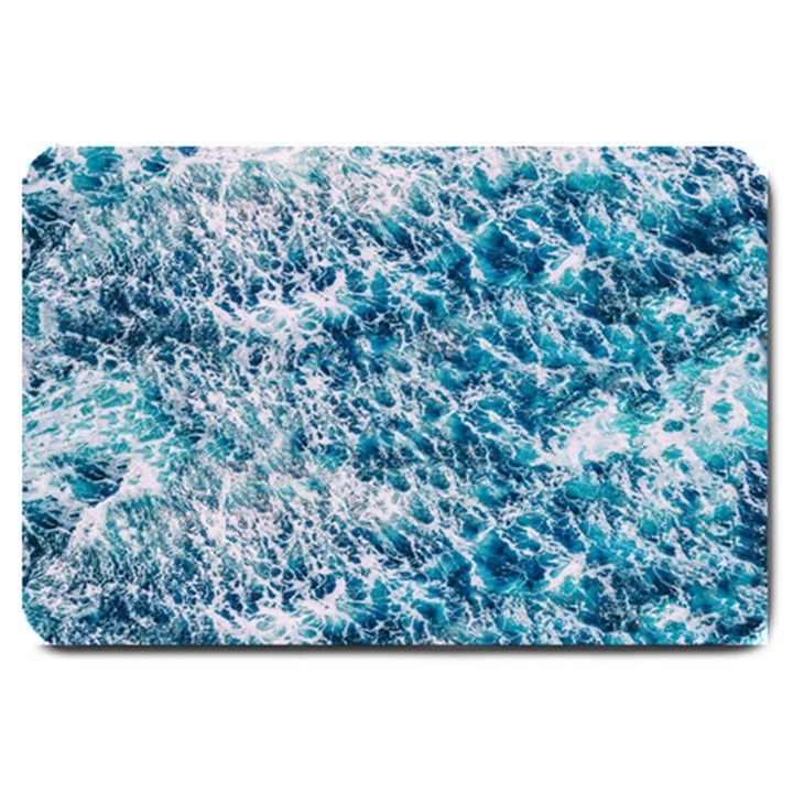 Summer Blue Ocean Wave Large Doormat