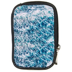 Summer Blue Ocean Wave Compact Camera Leather Case by Jack14