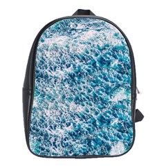 Summer Blue Ocean Wave School Bag (large) by Jack14