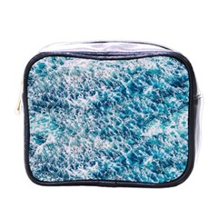 Summer Blue Ocean Wave Mini Toiletries Bag (one Side) by Jack14