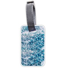 Summer Blue Ocean Wave Luggage Tag (one Side) by Jack14