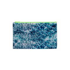 Summer Blue Ocean Wave Cosmetic Bag (xs) by Jack14