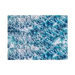 Summer Blue Ocean Wave Premium Plush Fleece Blanket (mini) by Jack14