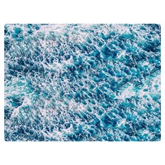 Summer Blue Ocean Wave Premium Plush Fleece Blanket (extra Small) by Jack14