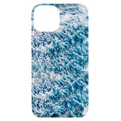 Summer Blue Ocean Wave Iphone 14 Black Uv Print Case by Jack14