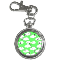 Cute clouds green neon Key Chain Watches