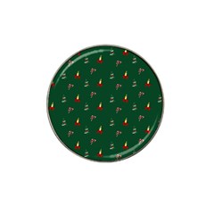 Christmas Green Pattern Background Hat Clip Ball Marker (4 Pack) by Pakjumat