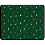 Christmas Green Pattern Background Fleece Blanket (Medium) 60 x50  Blanket Front