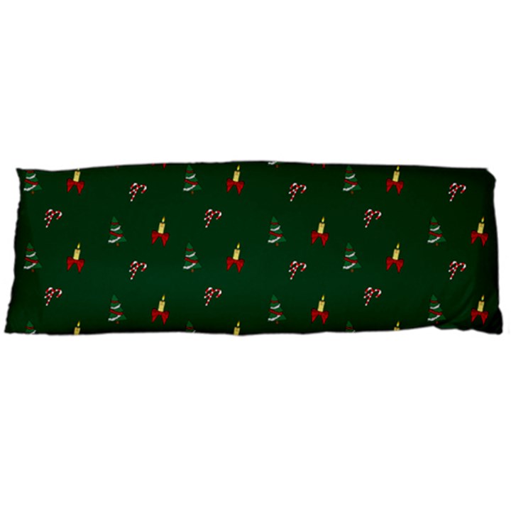 Christmas Green Pattern Background Body Pillow Case (Dakimakura)