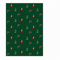 Christmas Green Pattern Background Large Garden Flag (two Sides) by Pakjumat