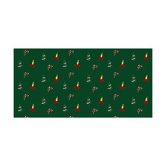 Christmas Green Pattern Background Yoga Headband by Pakjumat