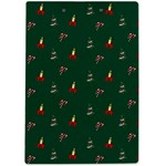 Christmas Green Pattern Background A4 Acrylic Clipboard Back