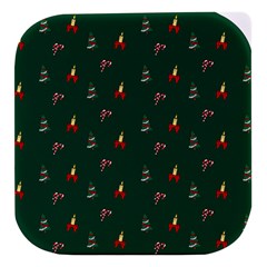 Christmas Green Pattern Background Stacked Food Storage Container by Pakjumat