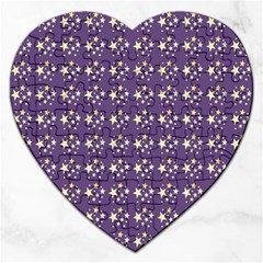 Background Wallpaper Space Universe Pattern Jigsaw Puzzle (heart) by Pakjumat