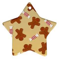 Gingerbread Christmas Time Ornament (star) by Pakjumat