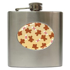 Gingerbread Christmas Time Hip Flask (6 Oz) by Pakjumat