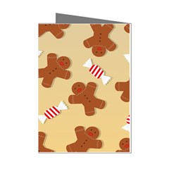 Gingerbread Christmas Time Mini Greeting Cards (pkg Of 8) by Pakjumat