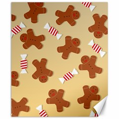 Gingerbread Christmas Time Canvas 8  x 10 