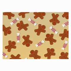 Gingerbread Christmas Time Large Glasses Cloth by Pakjumat