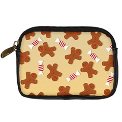 Gingerbread Christmas Time Digital Camera Leather Case