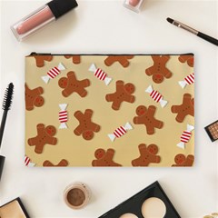 Gingerbread Christmas Time Cosmetic Bag (Large)