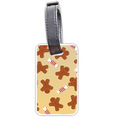 Gingerbread Christmas Time Luggage Tag (one side)