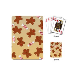 Gingerbread Christmas Time Playing Cards Single Design (mini) by Pakjumat