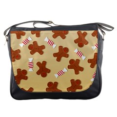 Gingerbread Christmas Time Messenger Bag