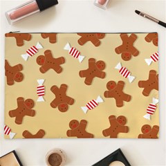 Gingerbread Christmas Time Cosmetic Bag (XXL)