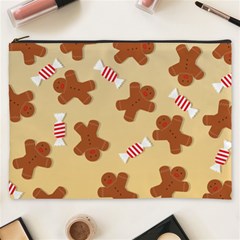 Gingerbread Christmas Time Cosmetic Bag (XXXL)