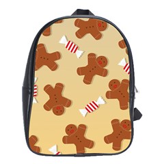 Gingerbread Christmas Time School Bag (XL)