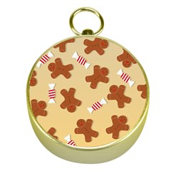 Gingerbread Christmas Time Gold Compasses