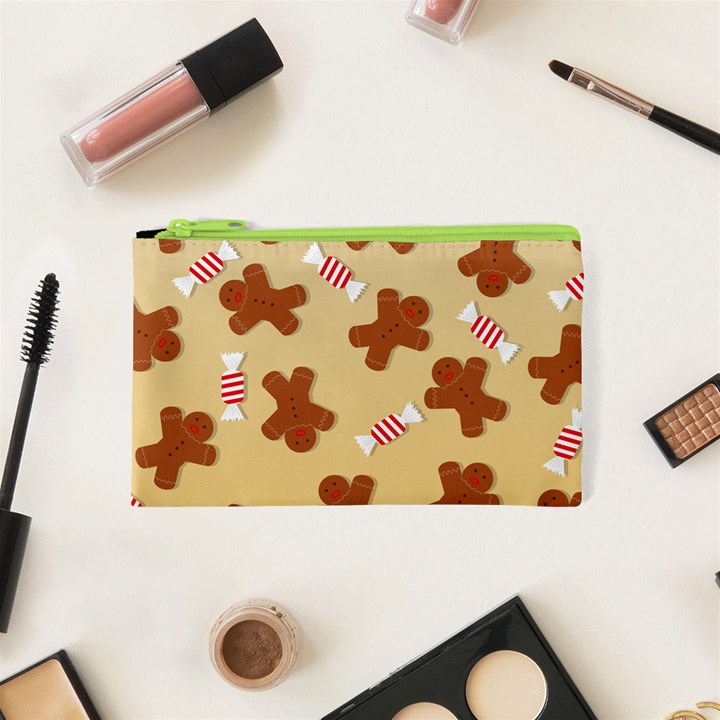 Gingerbread Christmas Time Cosmetic Bag (XS)