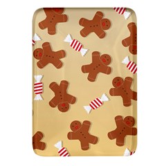 Gingerbread Christmas Time Rectangular Glass Fridge Magnet (4 Pack) by Pakjumat